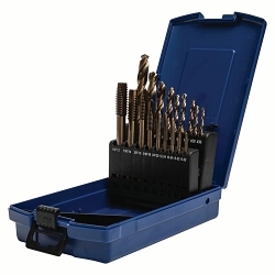 Walter Surface Technologies 03B953 SST+™ Power Tap Drill Bit, 18 Pieces, High Speed Steel