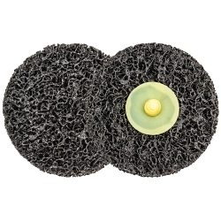 Walter Surface Technologies 04L300 Surface Cleaning Disc, 3 in Dia Disc, Extra Coarse Grade, Aluminum Oxide Abrasive, Type R Attachment