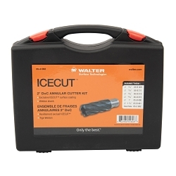 Walter Surface Technologies ICECUT™ COOLCUT™ 05B992 Annular Cutter Kit, 9/16 in Dia Min Cutter, 1-1/16 in Dia Max Cutter, 6 Pieces