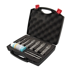 Walter Surface Technologies Carbide Core Cut 05D992 Annular Cutter Kit, 9/16 in Dia Min Cutter, 1-1/16 in Dia Max Cutter, 6 Pieces