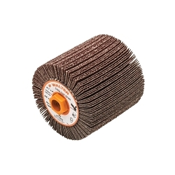 Walter Surface Technologies COOLCUT™ 07J444 Mounted Coated Flap Drum, 4-1/4 in Dia Wheel, 4 in W Face, 40 Grit, Coarse Grade, Aluminum Oxide Abrasive