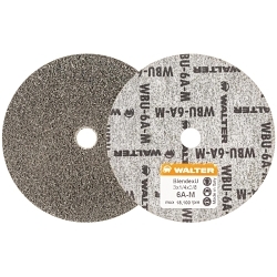 Walter Surface Technologies Blendex U™ 07U323 Bench Grinding Wheel, 3 in Dia Wheel, 3/8 in Center Hole, 1/4 in W Face, Medium Grade, Aluminum Oxide Abrasive