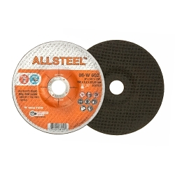 ALLSTEEL™ 08W602 Aggressive Grinding Wheel, 6 in Dia x 1/8 in THK, 7/8 in Center Hole