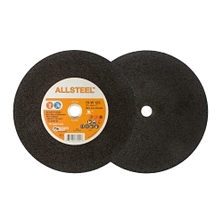ALLSTEEL™ 10W123 10-W Long Lasting Chopsaw Wheel, 12 in Dia x 3/32 in THK, 1 in Center Hole