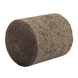 Walter Surface Technologies 12C221 Plug, 3 in Dia Max, ZA16 Grit, Steel Abrasive