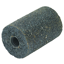 Walter Surface Technologies 12C321 Plug, 2 in Dia Max, ZA16 Grit, Steel Abrasive