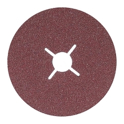 ALLSTEEL™ COOLCUT™ 15C460 15-C Sanding Disc, 4-1/2 in Dia Disc, 7/8 in Center Hole, 100 Grit, Medium Grade, Aluminum Oxide Abrasive, Arbor Attachment