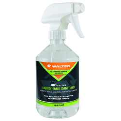 Walter Surface Technologies 53K203 Fragrance Free Hand Sanitizer, 16.9 fl-oz Nominal, Liquid Form