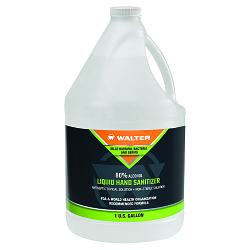 Walter Surface Technologies 53K205 Fragrance Free Hand Sanitizer, 1 gal Nominal, Liquid Form