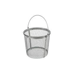 Walter Surface Technologies Bio-Circle® 55B004 Small Parts Washing Basket, 9 in H x 8-1/2 in W, Galvanized Steel, Gray