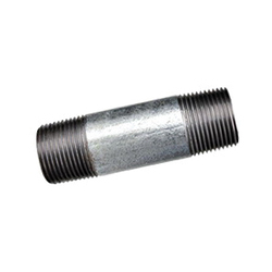 Ward Mfg 0234044 Pipe Nipple, 3-1/2 in x 4-1/2 in L, Steel, Galvanized, SCH 40/STD, Welded, Domestic