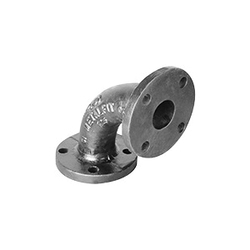 Ward Mfg 0306011008 Long Radius Flanged Straight Elbow, 10 in, NPS, Cast Iron, Import