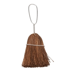 Weiler® 44103 Whisk Broom, Bassine Bristle, 5-1/4 in L Trim, Wood Handle