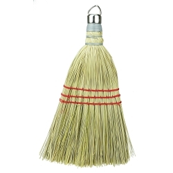 Weiler® 44266 Whisk Broom, Corn Fiber Bristle, 8-1/2 in Sweep Face, 10 in L Trim, Fiber Handle