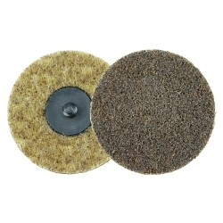 Weiler® 51535 General Purpose Non-Woven Abrasive Disc, 3 in Dia Disc, Coarse Grade, Aluminum Oxide Abrasive, Plastic Button Attachment