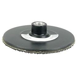 Weiler® 51575 Stem Mounted Backing Pad, 5 in Dia Pad, Hook and Loop Attachment