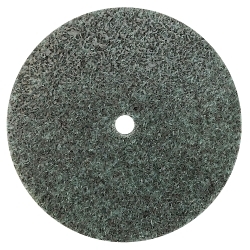 Weiler® 55546 8 Series Heavy Duty Non-Woven Unitized Wheel, 3 in Dia Wheel, 1/4 in Center Hole, 1/8 in W Face, Coarse Grade, Aluminum Oxide Abrasive