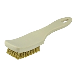 Weiler® 73156 Tire Cleaning Brush, 7 x 1-9/16 in Block, 5/8 in L Brass Trim