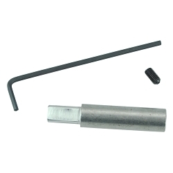 Nylox® 89029 Miniature Drive Arbor, 1/2 in Dia Shank, 1-3/4 in L Shaft, For Use With Burr-Rx™ 2 and 3 in Mini Disc Brush