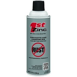 Weld-Aid® FZ-100 1st ZINC® Cold Galvanizing Primer, 12.5 oz, Gray, 26 sq-ft, 95% Zinc Metal, Flat
