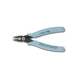 Weller® 378SMMN Thin Long Reach Plier, 1-1/4 in L x 17/32 in W, Smooth/Straight Steel Jaw, 5-1/2 in OAL, 3/64 in W Tip