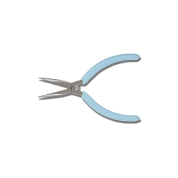 Weller® CN55GN Curved Long Nose Plier, 1-9/16 in L x 7/32 in W, Curved/Smooth Steel Jaw, 5-1/2 in OAL, 1/16 in W Tip