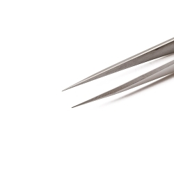 Weller® 1SA Acid Proof Heat Resistant Non-Magnetic Non-Rusting High Precision Tweezer, Fine Tip, 4.724 in L, Stainless Steel, Anti-Glare Coated