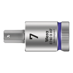 Wera® 05003037001 8740 B HF Bit Socket With Holding Function, 3/8 in Hex Drive, 7 mm, 12.5 mm L Bit