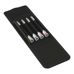 Wera® 05003375001 8767 A HF 1 Bit Socket Set With Holding Function, 1/4 in Drive, 4 Pieces