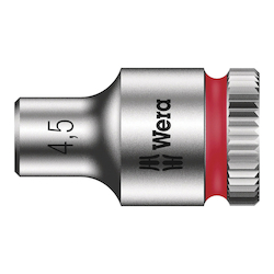 Wera® 05003502001 8790 HMA Socket With Ball Stop Groove, 1/4 in Hex Drive, 4.5 mm Socket