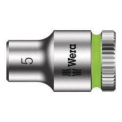 Wera® 05003503001 8790 HMA Socket With Ball Stop Groove, 1/4 in Hex Drive, 5 mm Socket