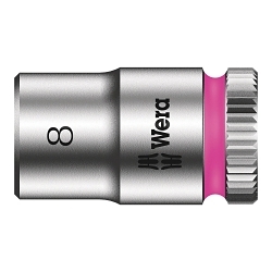 Wera® 05003507001 8790 HMA Socket With Ball Stop Groove, 1/4 in Hex Drive, 8 mm Socket