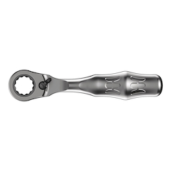 Wera® 05003660001 8005 Mini Ratchet, 107 mm Drive, Pear Head, 4 in OAL, Chrome Vanadium Steel