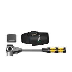 Wera® 05003692001 8002 C Set Hybrid Ratchet, 1/2 in Drive, 13-3/8 in OAL, Steel, Satin