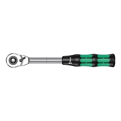 Wera® 05003780001 8006 C Metal Ratchet With Switch Lever, 1/2 in Drive, Pear Head, 11 in OAL, Chrome Vanadium Steel