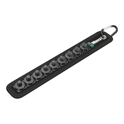 Wera® 05003891001 Belt A, 9-teilig, unbestückt 9-Location Unloaded Socket Rail, 1/4 in Drive, 245 mm OAL