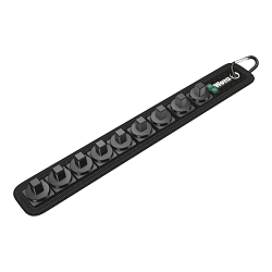 Wera® 05003981001 Belt B, 9-teilig, unbestückt 9-Location Unloaded Socket Rail, 3/8 in Drive, 450 mm OAL