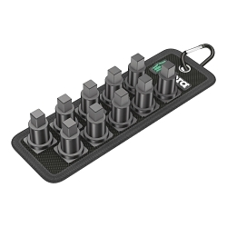 Wera® 05003982001 Belt B VDE, 10-teilig, unbestückt 10-Location Unloaded Socket Rail, 3/8 in Drive, 216 mm OAL