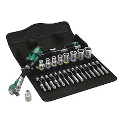 Wera® 05004016001 8100 SA 6 Ratchet Set, 1/4 in Drive, 28 Pieces