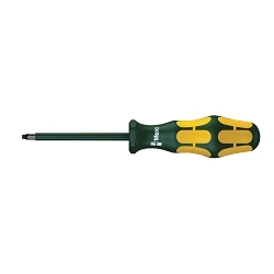 Wera® 05004780001 168 i VDE Screwdriver, #1 Square Point, Steel Shank, 178 mm OAL, Zinc Phosphate