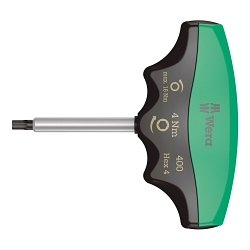 Wera® 05005080001 400 Hex Torque Screwdriver, 4 mm Drive, 108 mm OAL, 4 N-m, Steel