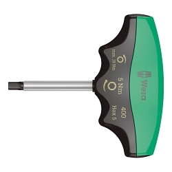 Wera® 05005081001 400 Hex Torque Screwdriver, 4 mm Drive, 108 mm OAL, 5 N-m, Steel