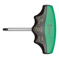 Wera® 05005091001 400 TX Torque Screwdriver, T25 Drive, 108 mm OAL, 5 N-m, Steel