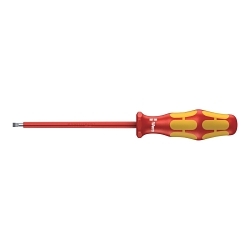 Wera® 05006110001 160 i VDE Screwdriver, 3.5 x 0.6 mm Slotted Point, Steel Shank, 181 mm OAL