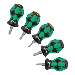 Wera® 05008870001 Stubby Set 1 Stubby Screwdriver Set, 5 Pieces