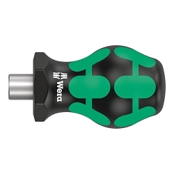 Wera® 05008880001 811/1 Stubby Magnetic Bit Holding Screwdriver, 1/4 in Hex Drive, 65 mm OAL