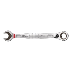 Wera® 05020072001 Joker Switch Anti-Slip Combination Wrench With Switch Lever, 17 mm Wrench, 6/12 Points, 15 deg Offset, 225 mm OAL, Chrome Molybdenum Steel, Nickel Chromium