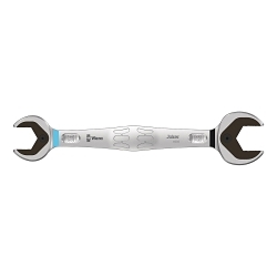Wera® 05020262001 6002 Joker Anti-Slip Open-End Wrench, Double Hex Wrench, 24/27 mm Wrench, 280 mm L, Chromium Molybdenum Steel, Nickel Chromium