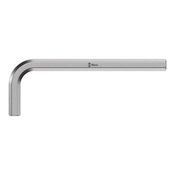 Wera® 05021035001 950 Hex Key, 4.5 mm Hex, Hex Plus Drive, L-Handle Handle, Polished Chrome