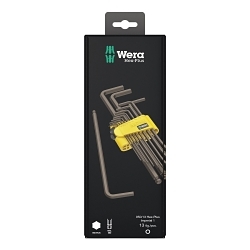 Wera® 05021721001 950/13 Hex-Plus Imperial 1 SB L-Key Set, 13 Pieces, Hex Drive, Black Laser